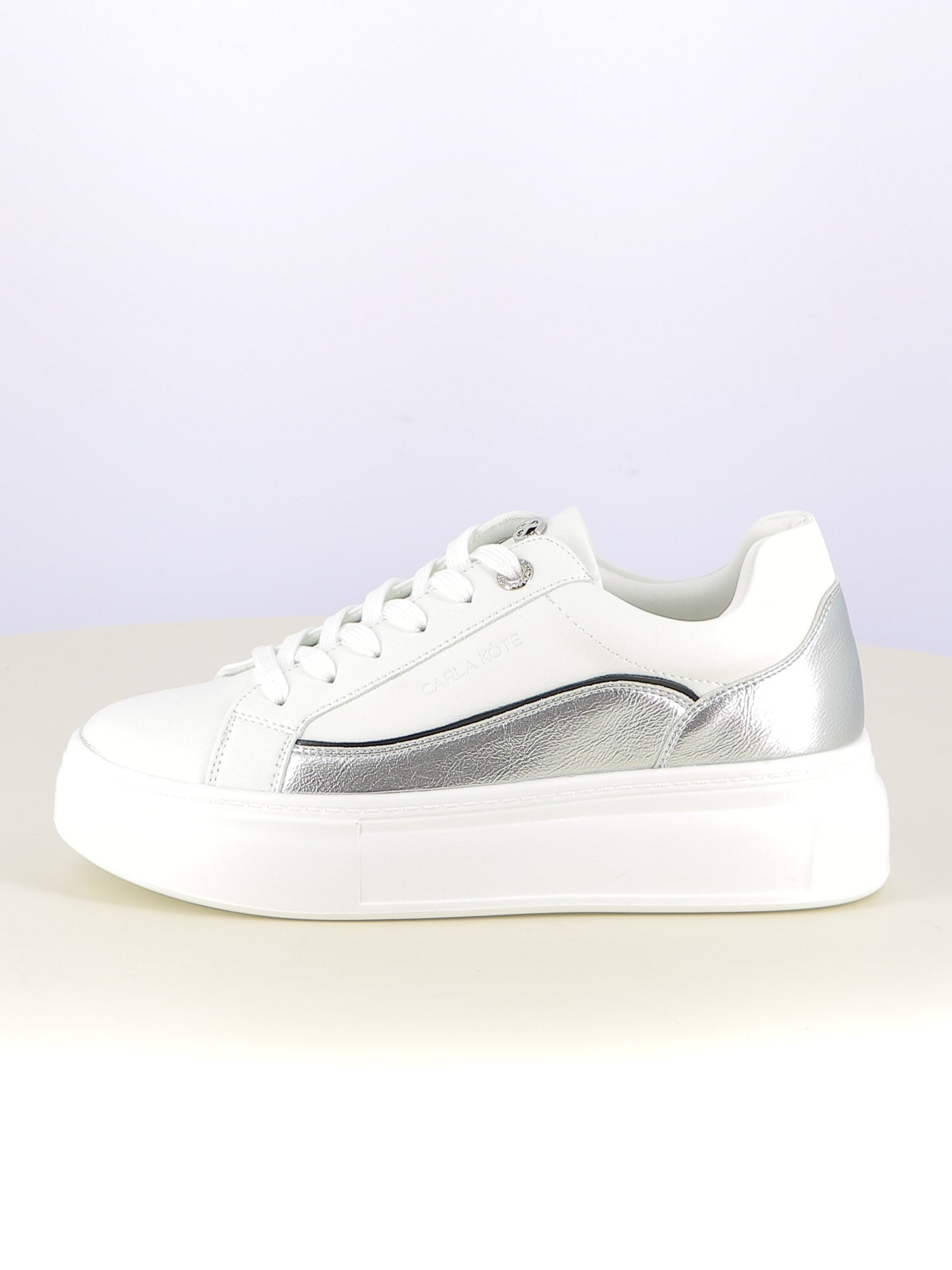 Sneakers stringate donna CARLA KOTE 3601K argento | Costa Superstore
