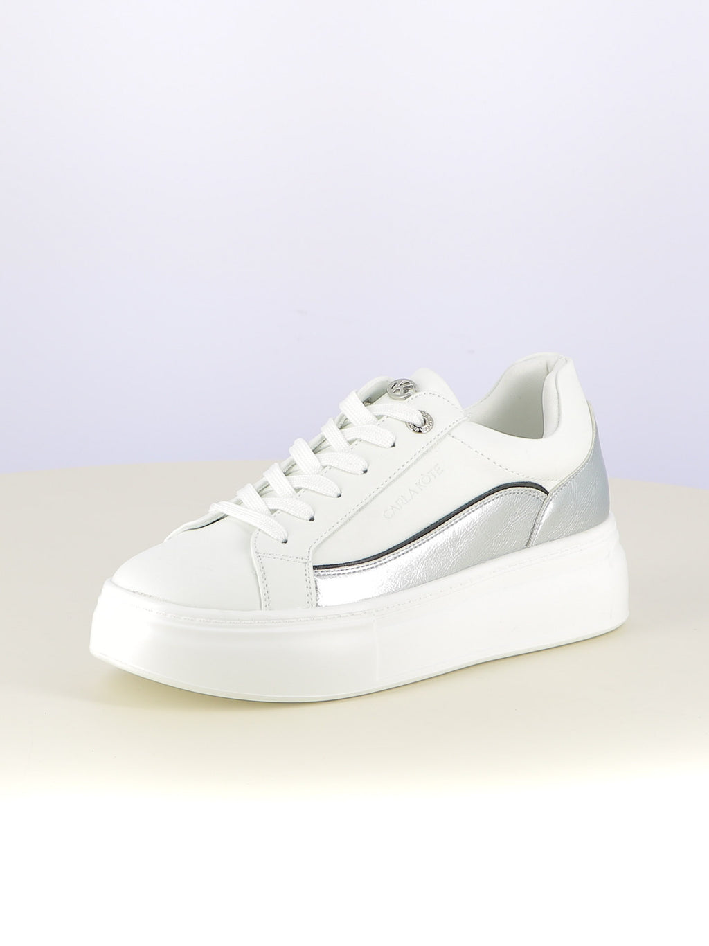 Sneakers stringate donna CARLA KOTE 3601K argento | Costa Superstore