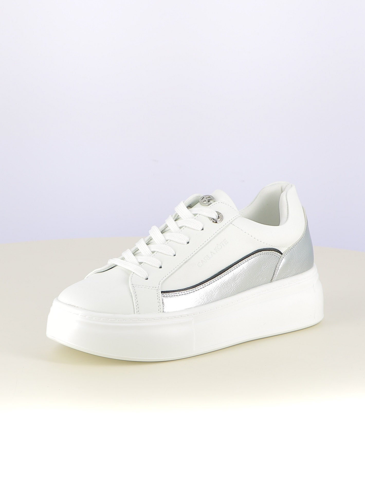 Sneakers stringate donna CARLA KOTE 3601K argento | Costa Superstore
