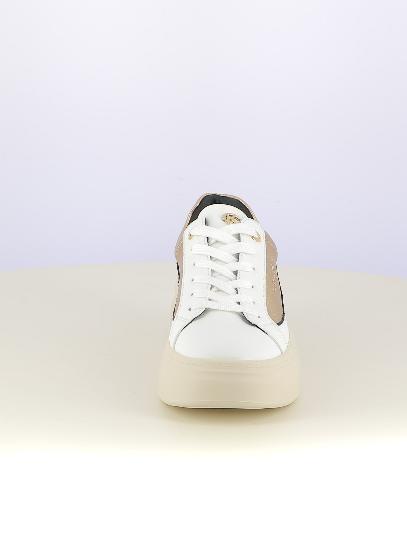 Sneakers stringate donna CARLA KOTE 3601K bianco oro | Costa Superstore