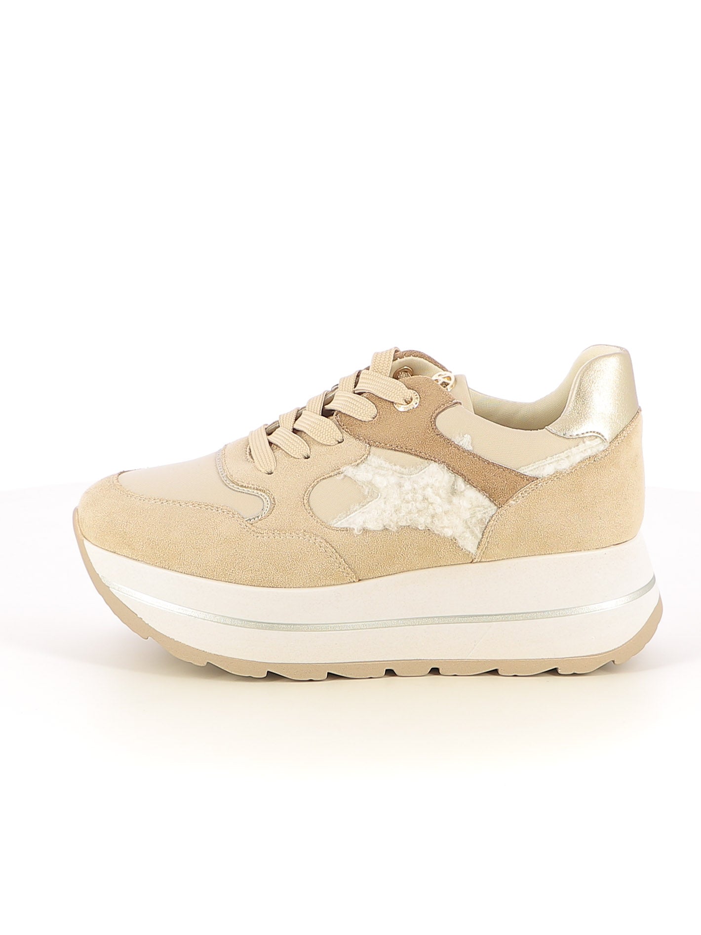 Sneakers stringate donna CARLA KOTE X33-18K beige scuro | Costa Superstore