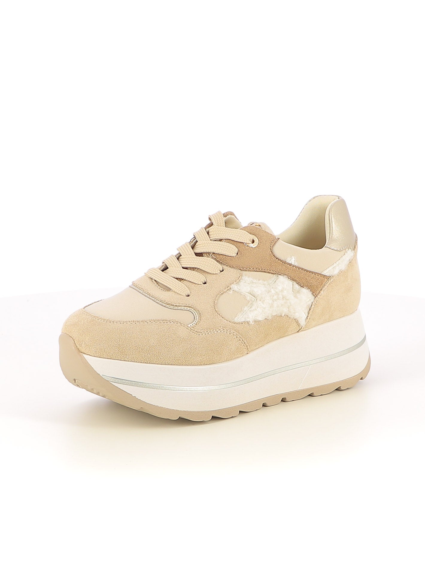 Sneakers stringate donna CARLA KOTE X33-18K beige scuro | Costa Superstore