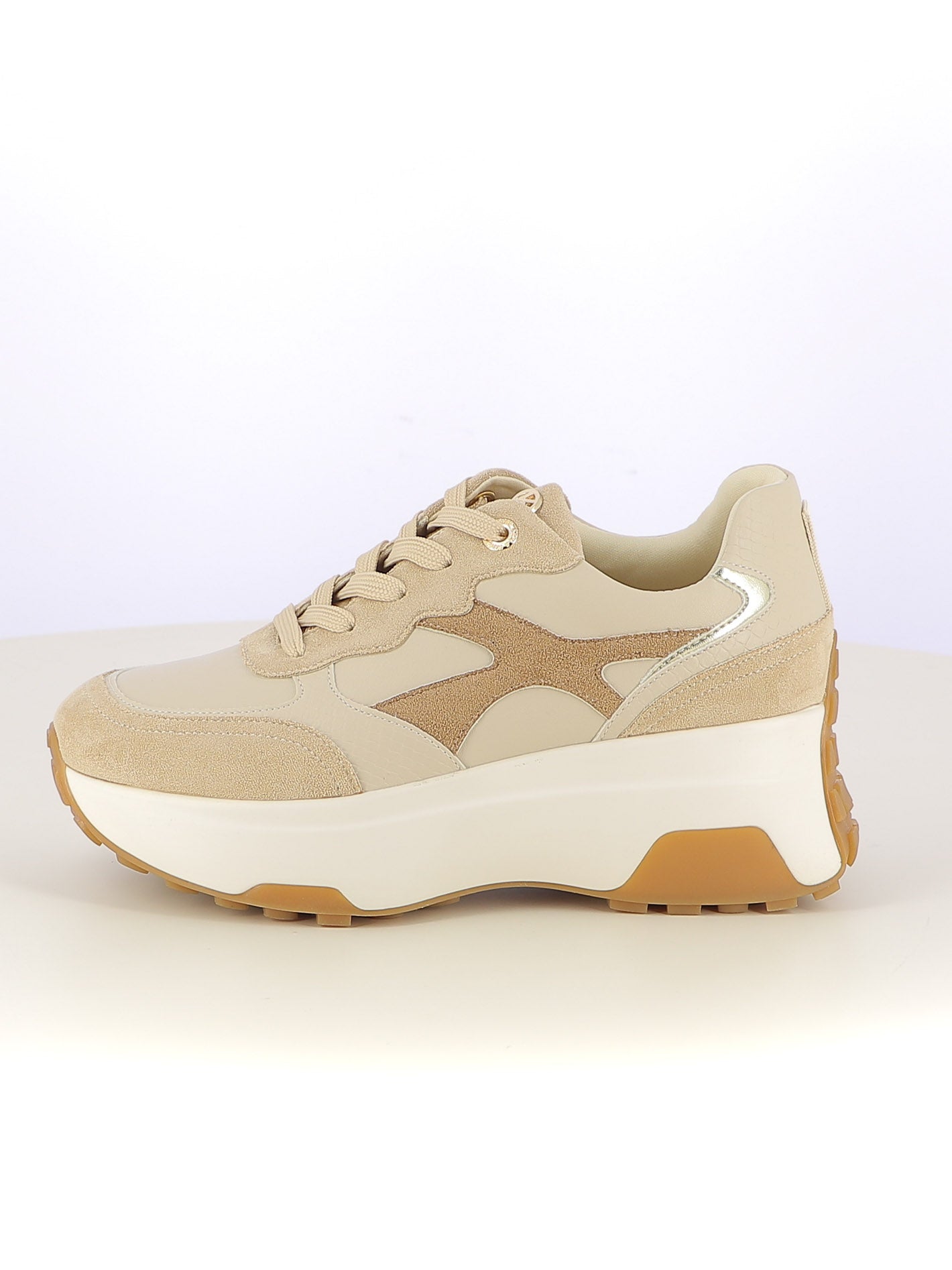 Sneakers stringate donna CARLA KOTE X33-24K beige scuro | Costa Superstore