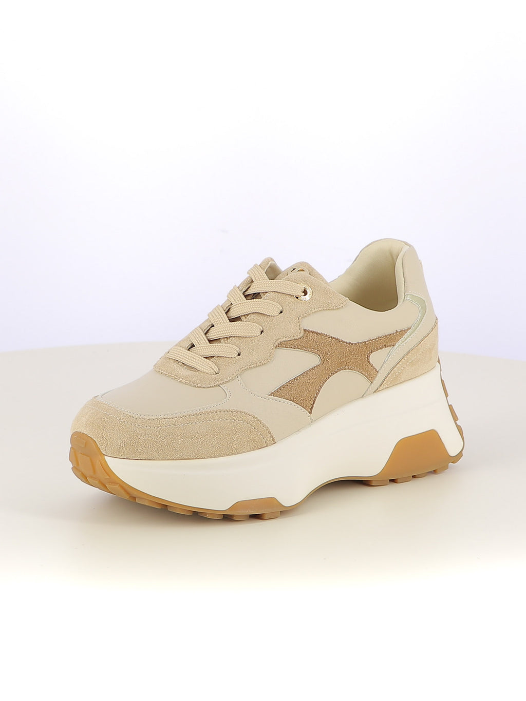 Sneakers stringate donna CARLA KOTE X33-24K beige scuro | Costa Superstore