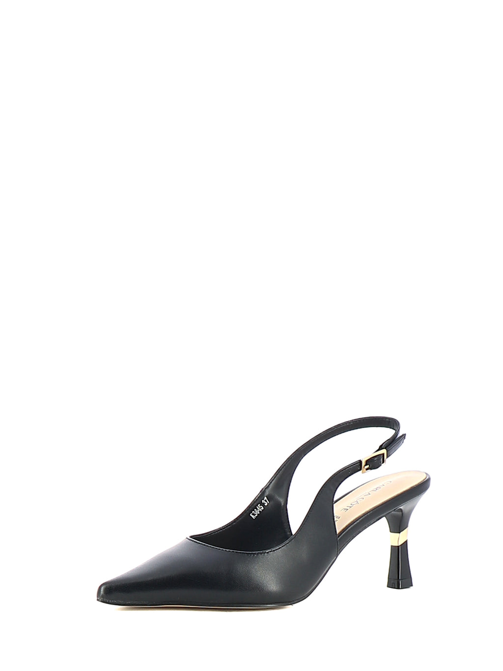 Décolleté slingback donna CARLA COTE K3645 nero