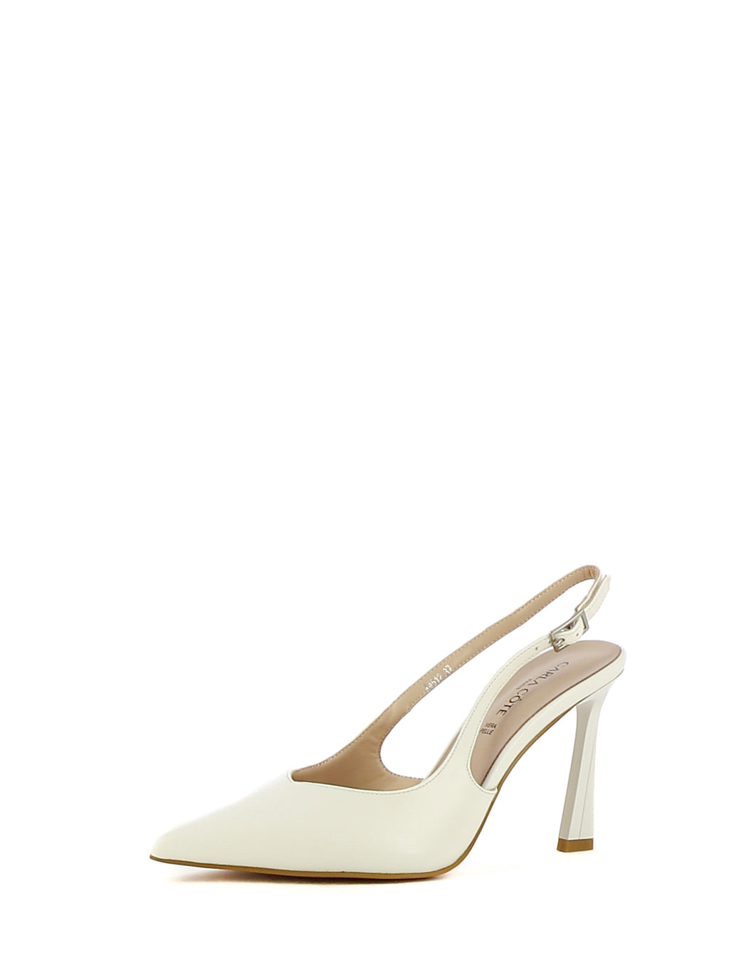 Décolleté slingback donna CARLA COTE K4512 bianco