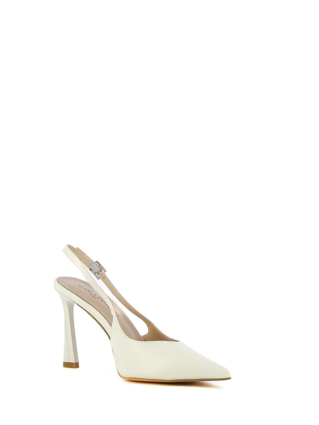 Décolleté slingback donna CARLA COTE K4512 bianco