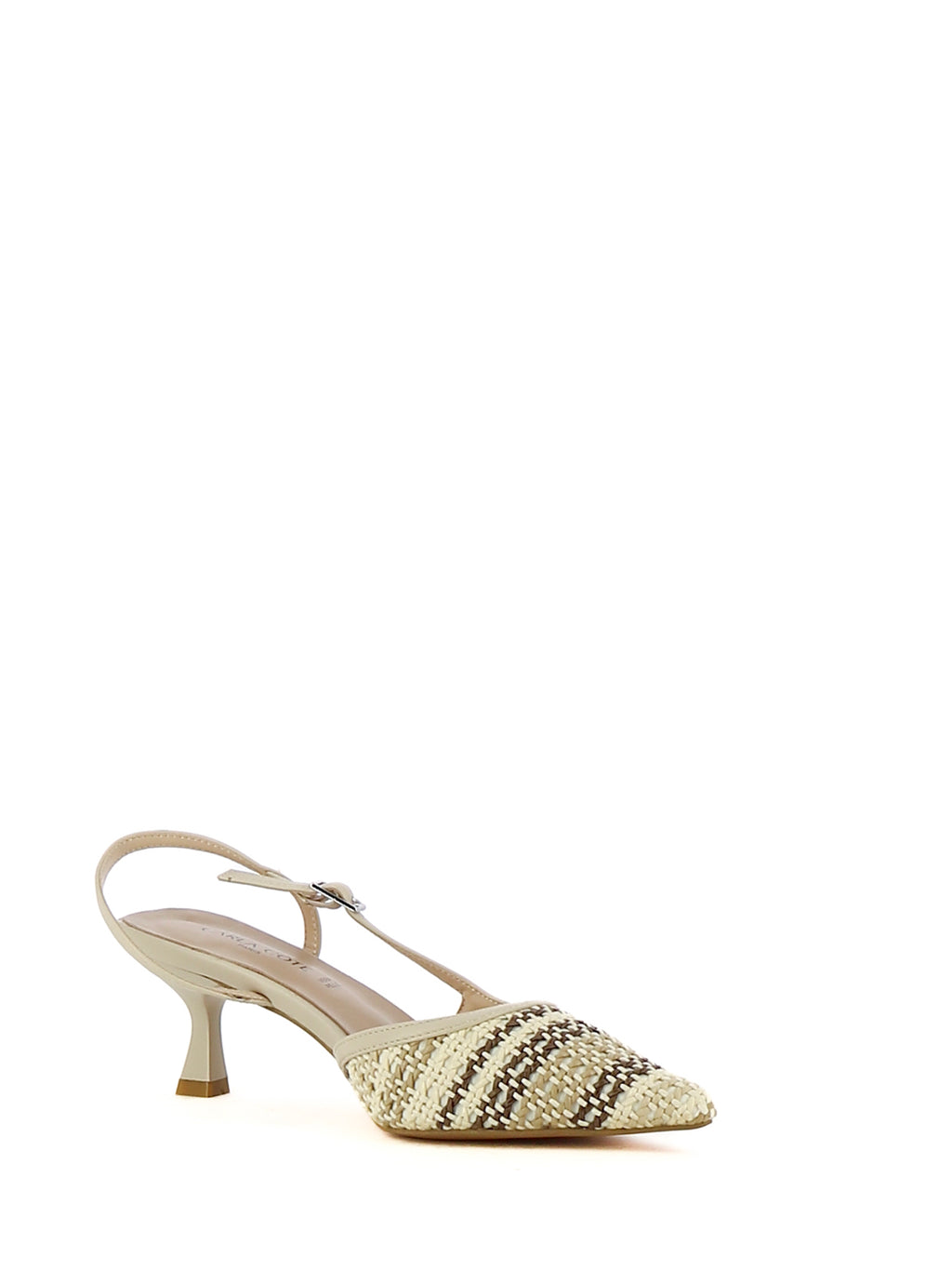Décolleté slingback donna CARLA COTE K4604 beige chiaro