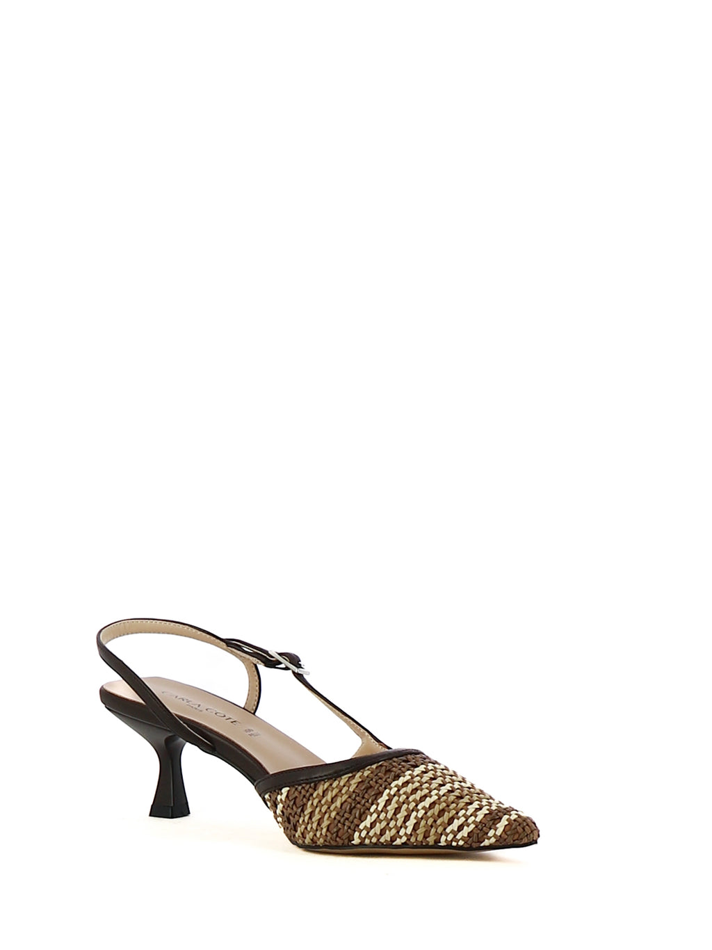 Décolleté slingback donna CARLA COTE K4604 marrone