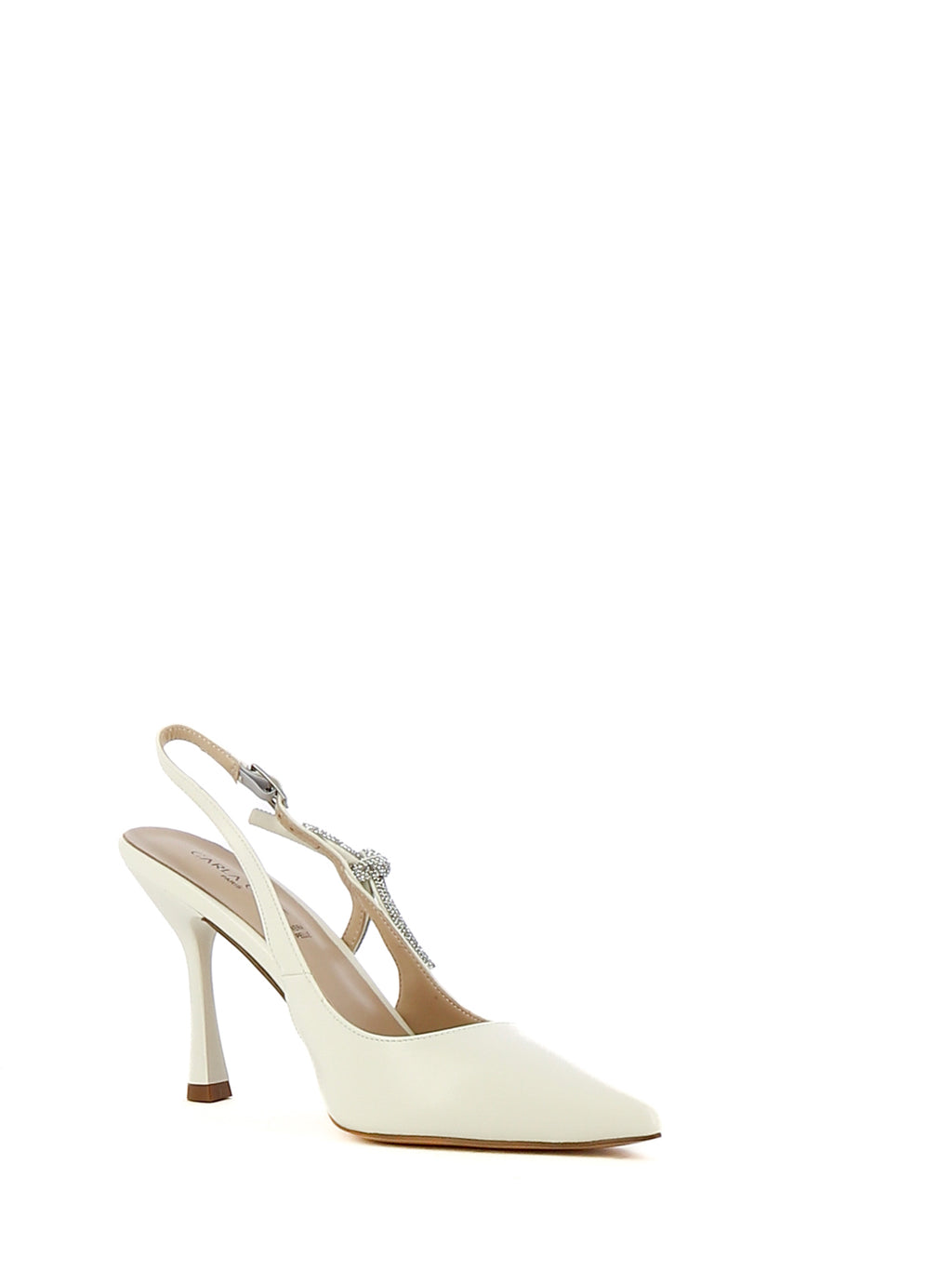 Décolleté slingback donna CARLA COTE K4605 bianco