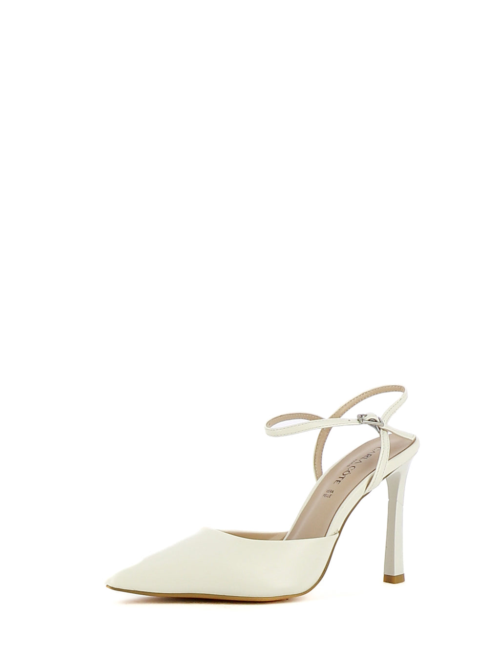 Décolleté slingback donna CARLA COTE K4606 bianco