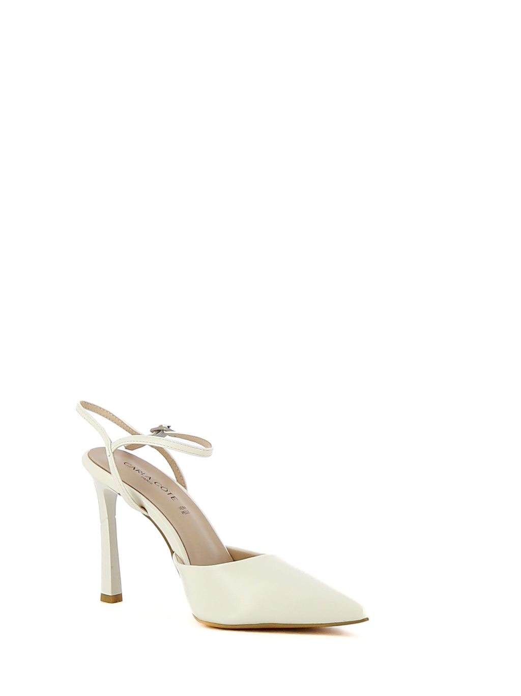 Décolleté slingback donna CARLA COTE K4606 bianco