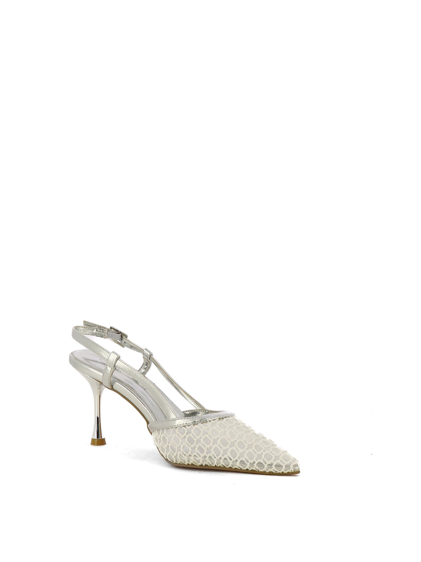 Décolleté slingback donna CARLA COTE K4609 argento