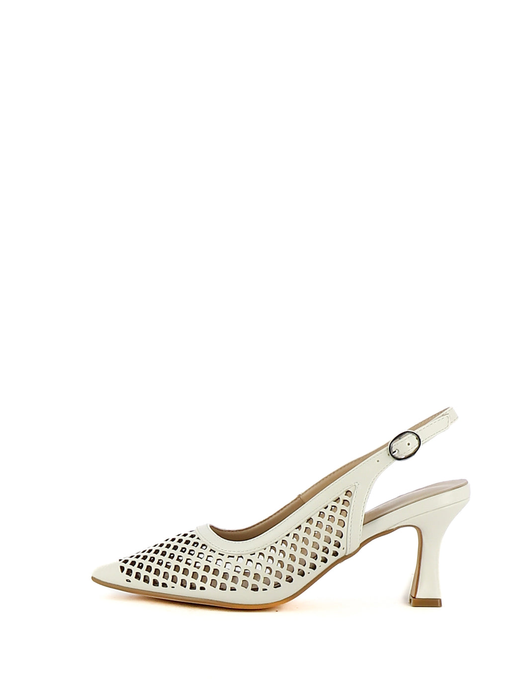 Décolleté slingback donna CARLA COTE RZM306 bianco