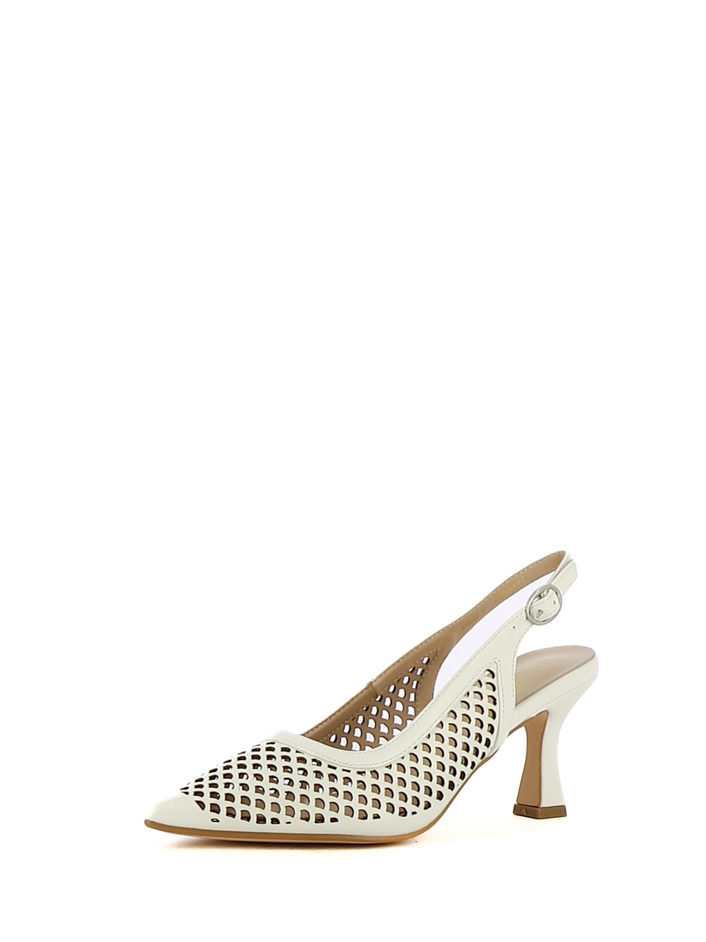 Décolleté slingback donna CARLA COTE RZM306 bianco