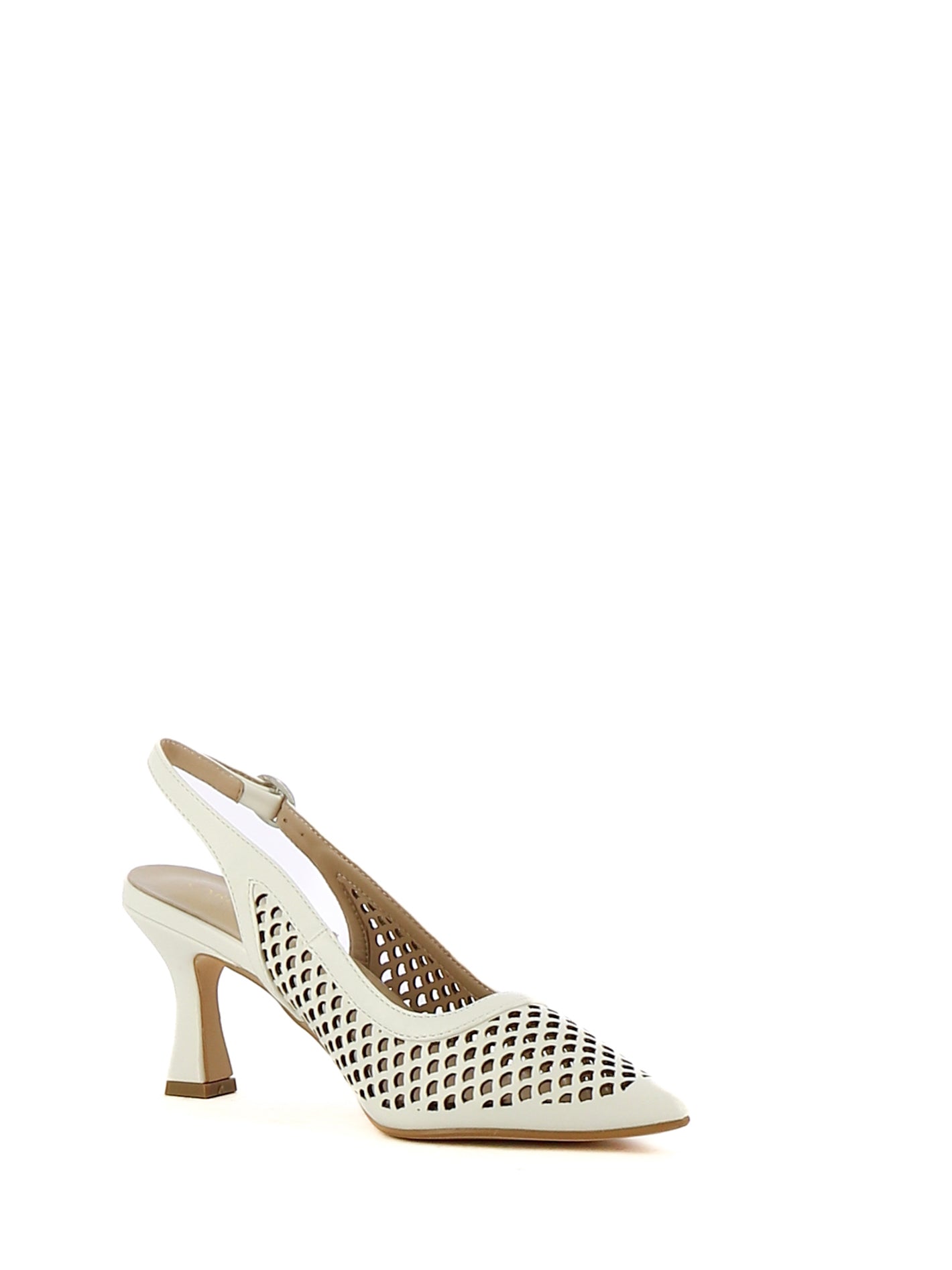 Décolleté slingback donna CARLA COTE RZM306 bianco