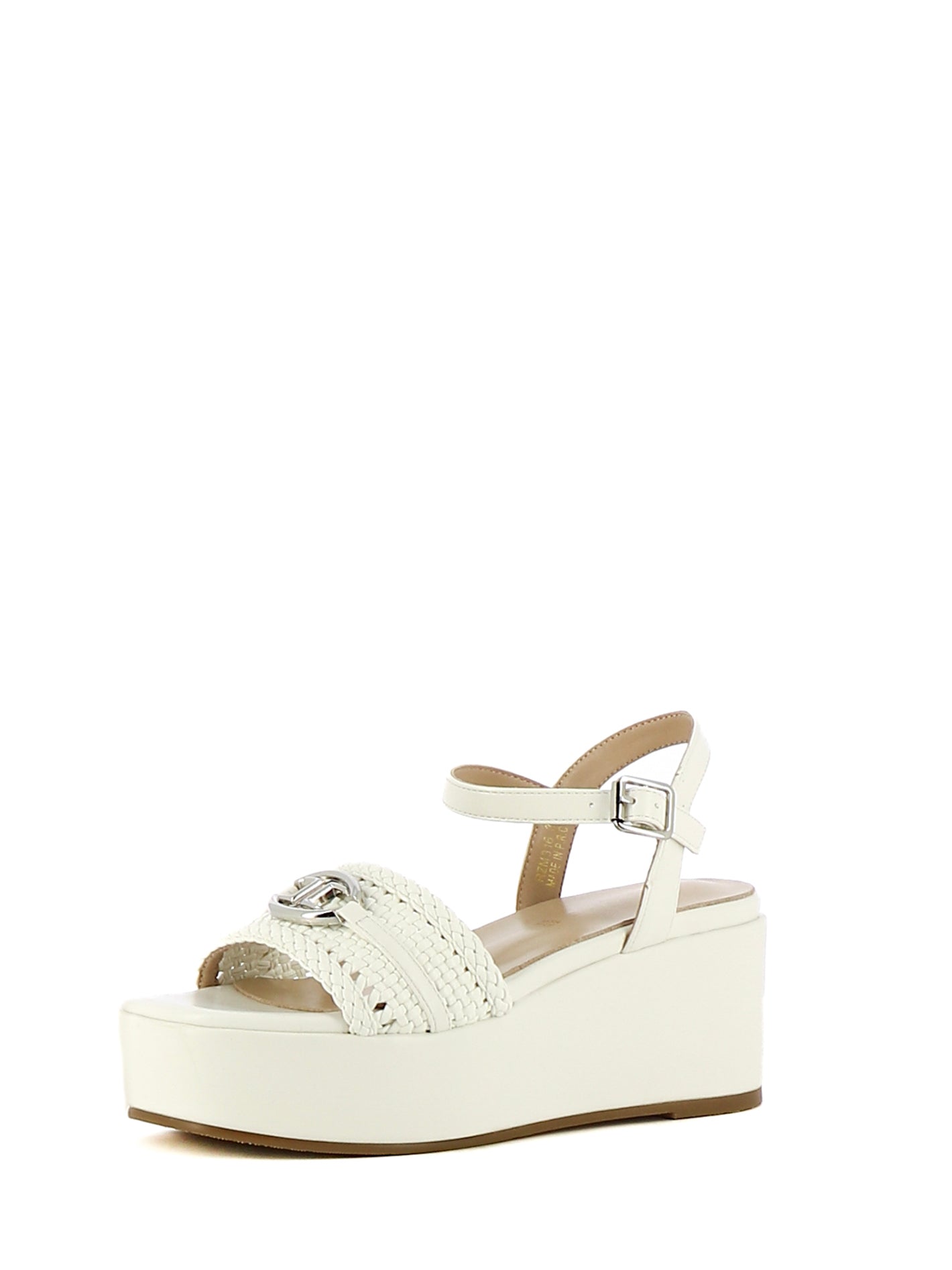 Sandali con cinturino donna CARLA COTE RZM316 bianco