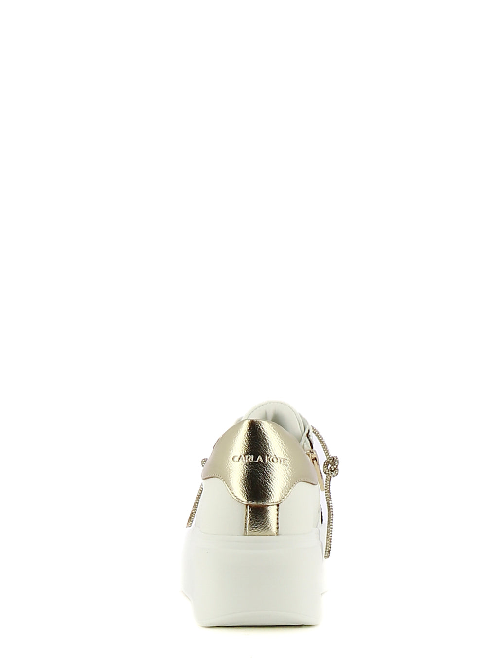 Sneakers stringate donna CARLA KOTE 2507K bianco oro