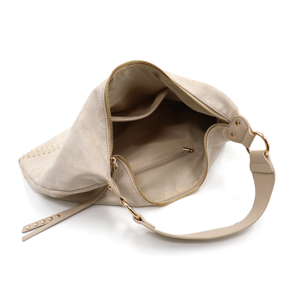 Borsa a spalla donna CARLA KOTE PB0261HO2 beige chiaro