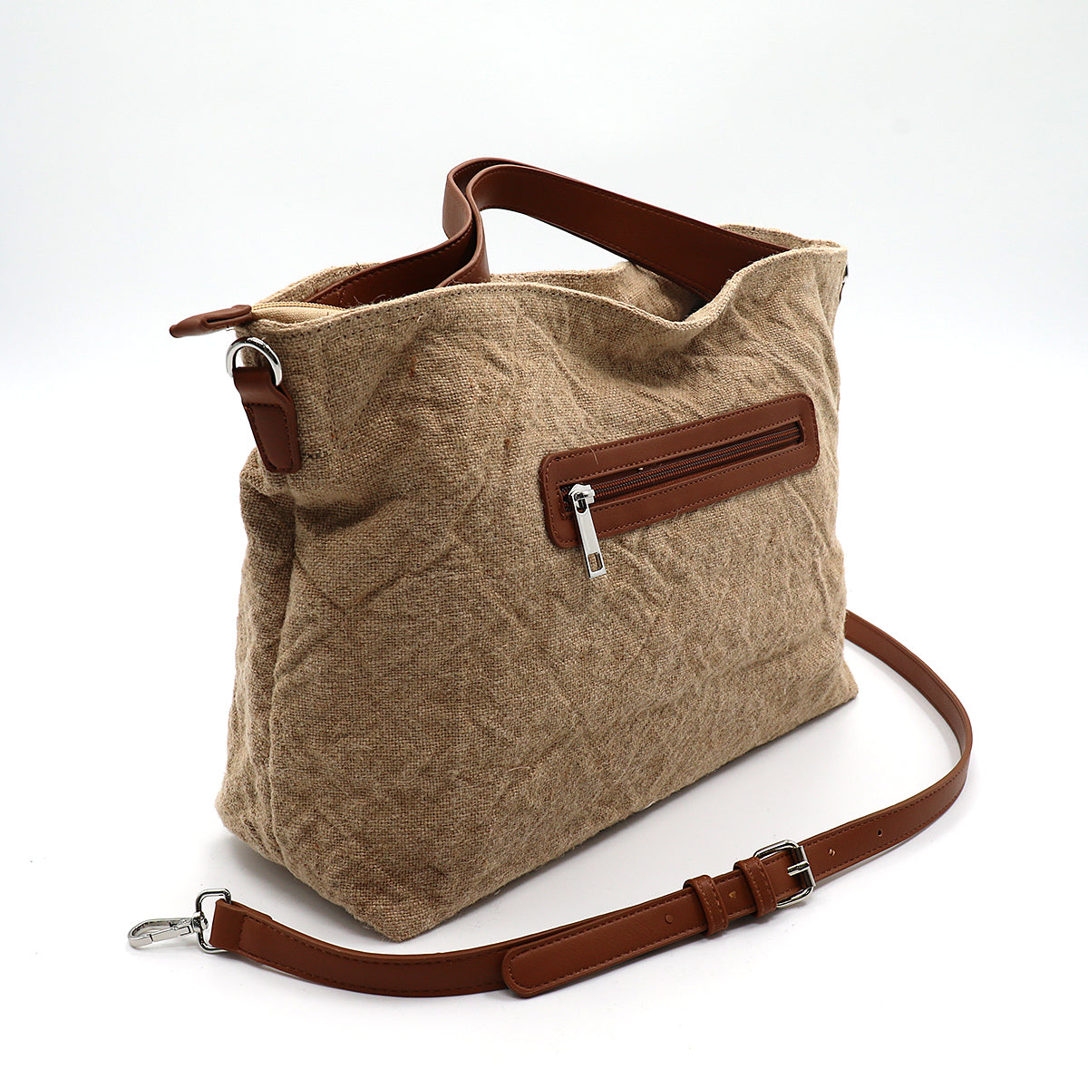 Borsa a mano donna CARLA KOTE PB0264HG2 beige scuro