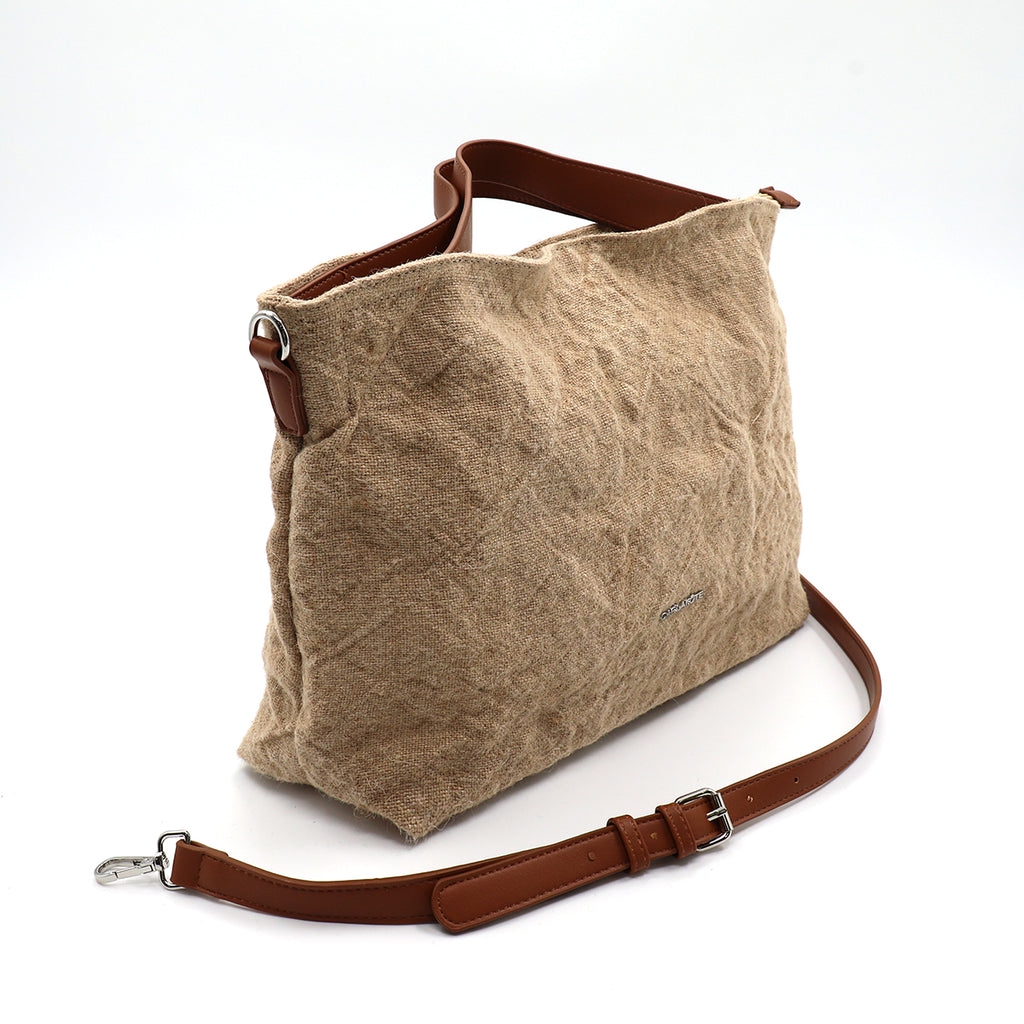 Borsa a mano donna CARLA KOTE PB0264HG2 beige scuro