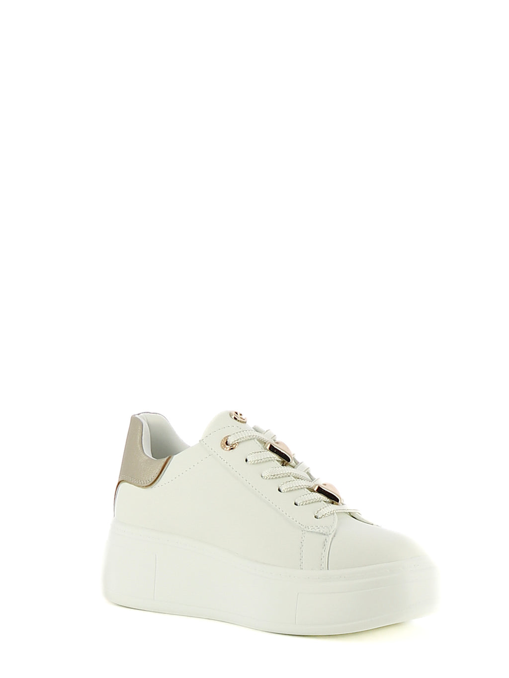 Sneakers stringate donna CARLA KOTE X34-14K bianco oro