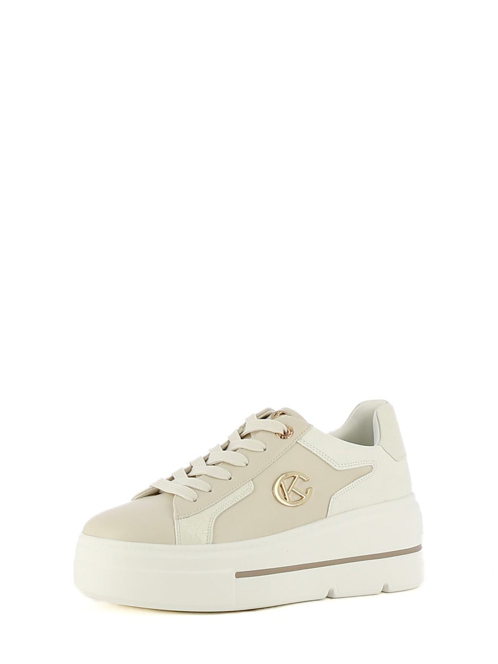 Sneakers stringate donna CARLA KOTE X34-16K beige chiaro
