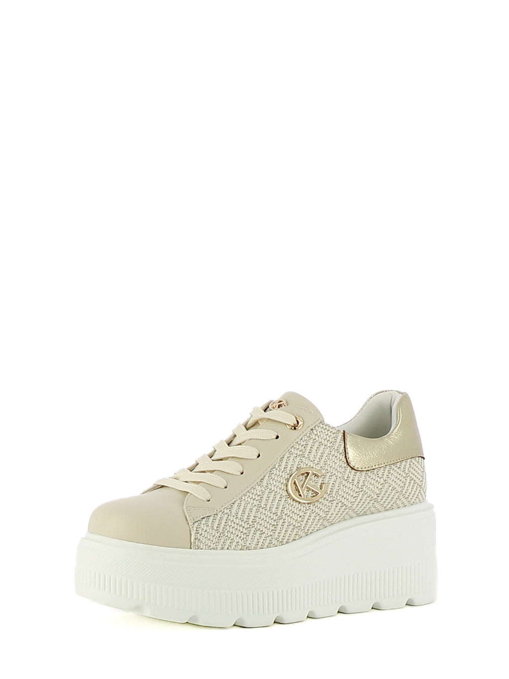 Sneakers stringate donna CARLA KOTE X34-17K beige chiaro