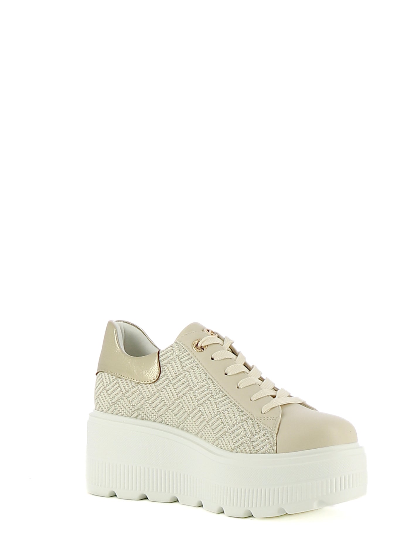 Sneakers stringate donna CARLA KOTE X34-17K beige chiaro
