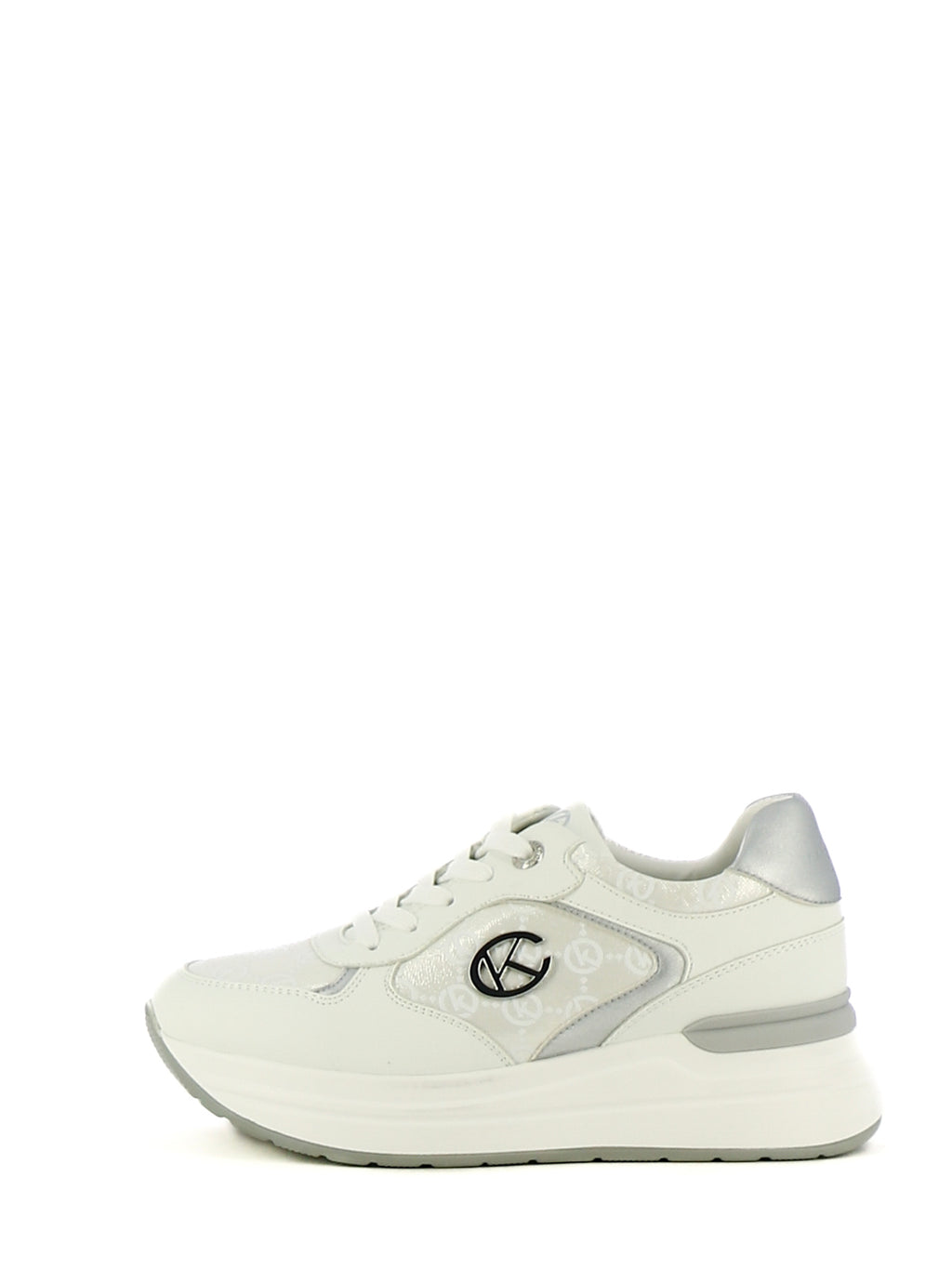 Sneakers stringate donna CARLA KOTE X34-21K bianco argento