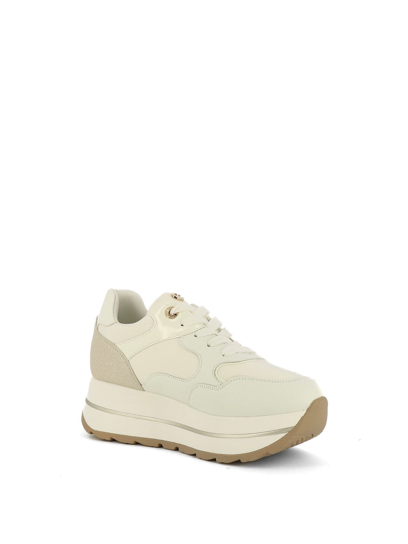 Sneakers stringate donna CARLA KOTE X34-25K bianco oro