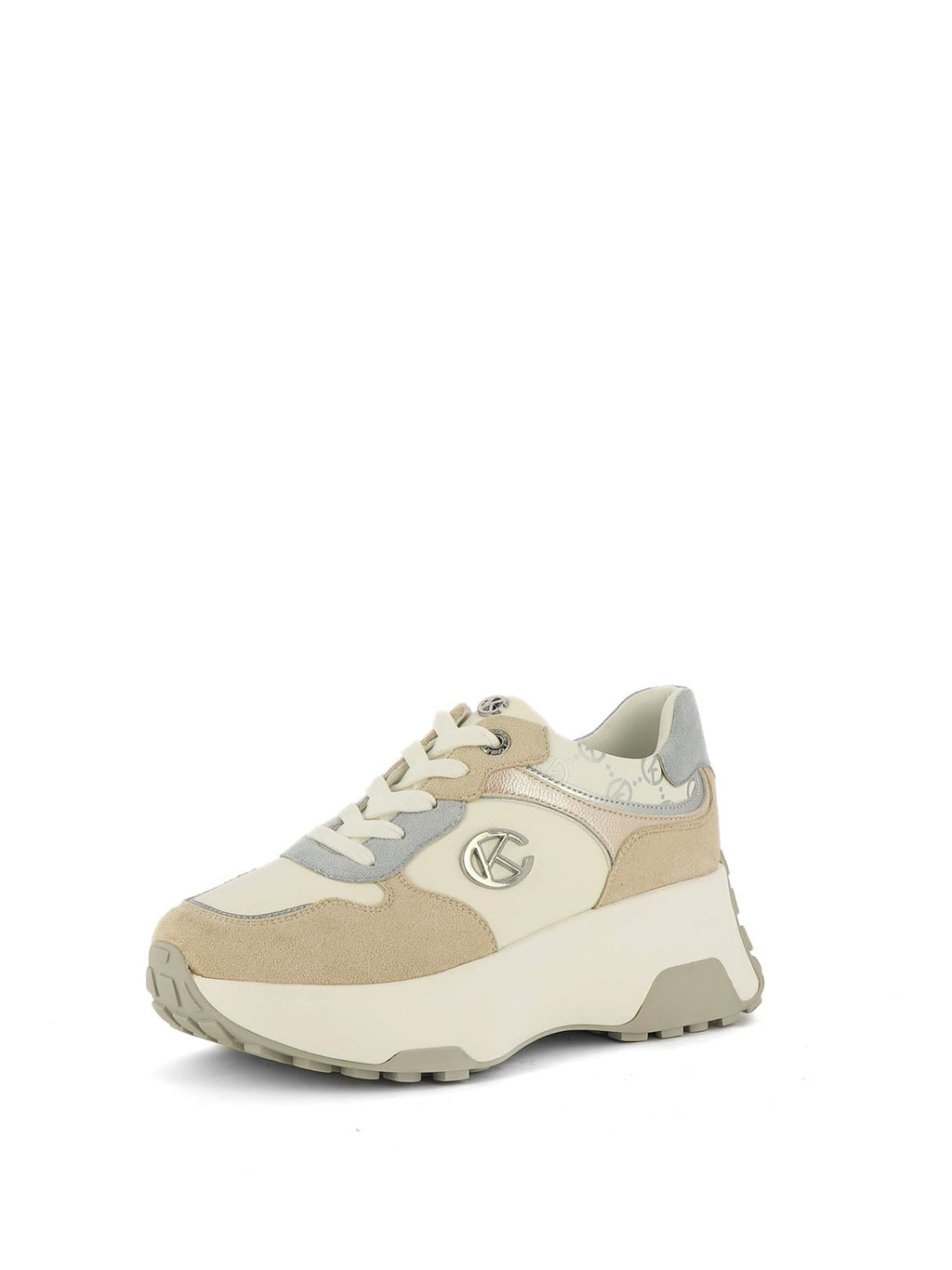 Sneakers stringate donna CARLA KOTE X34-29K beige chiaro