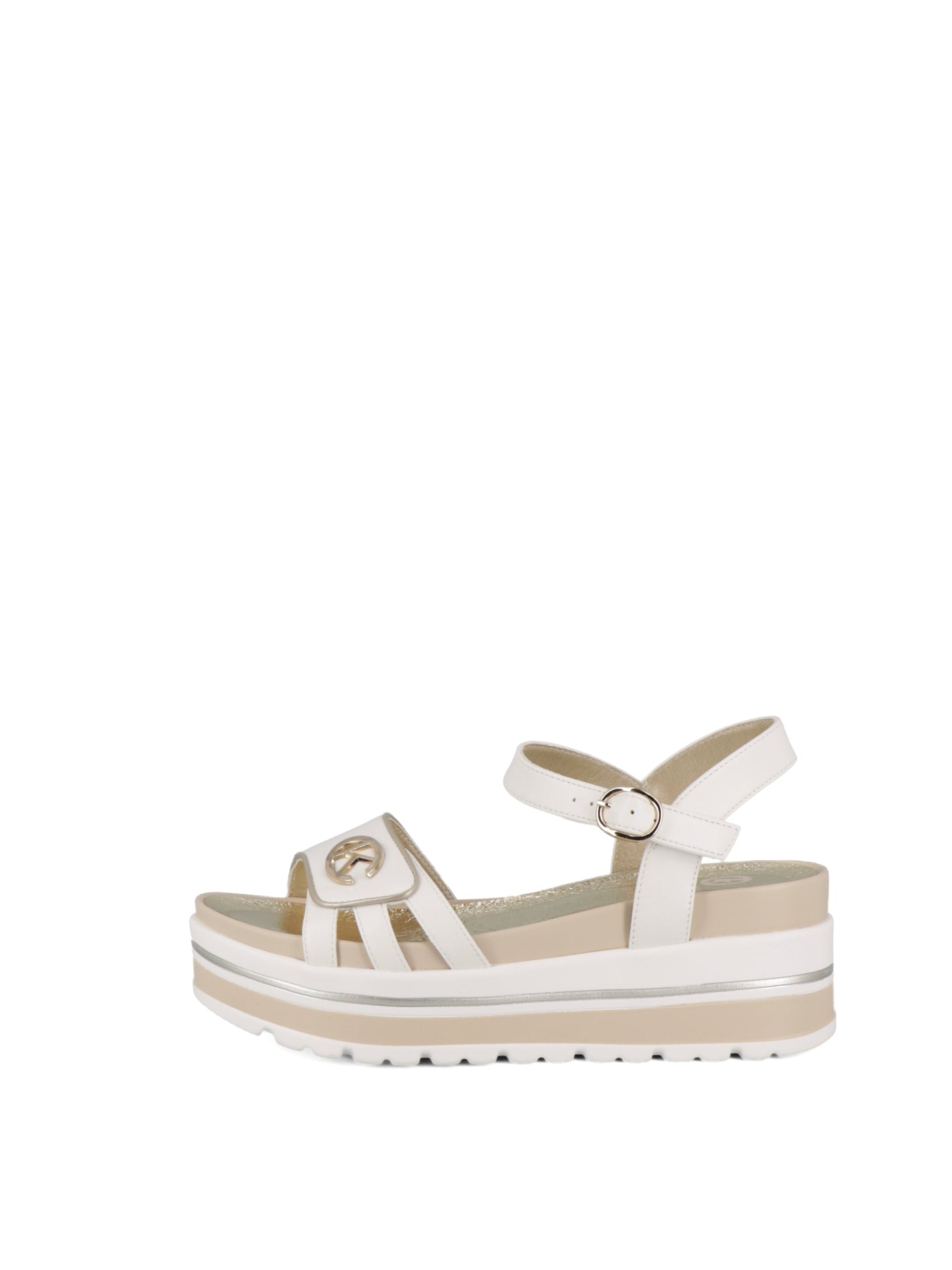 Sandali con cinturino donna CARLA KOTE X34-92K bianco oro