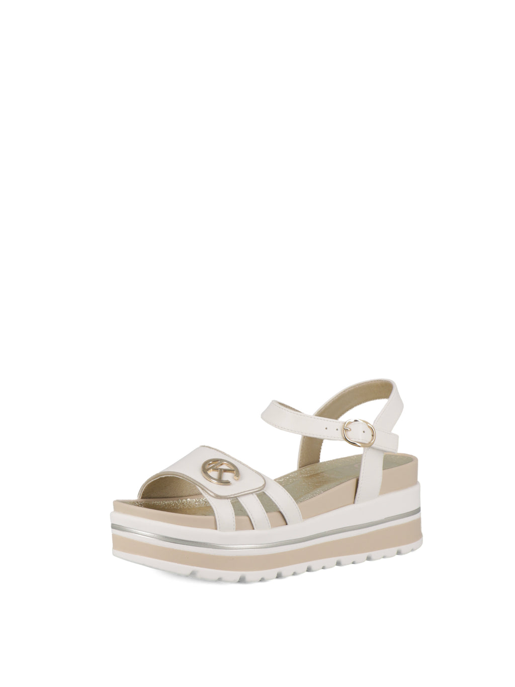 Sandali con cinturino donna CARLA KOTE X34-92K bianco oro