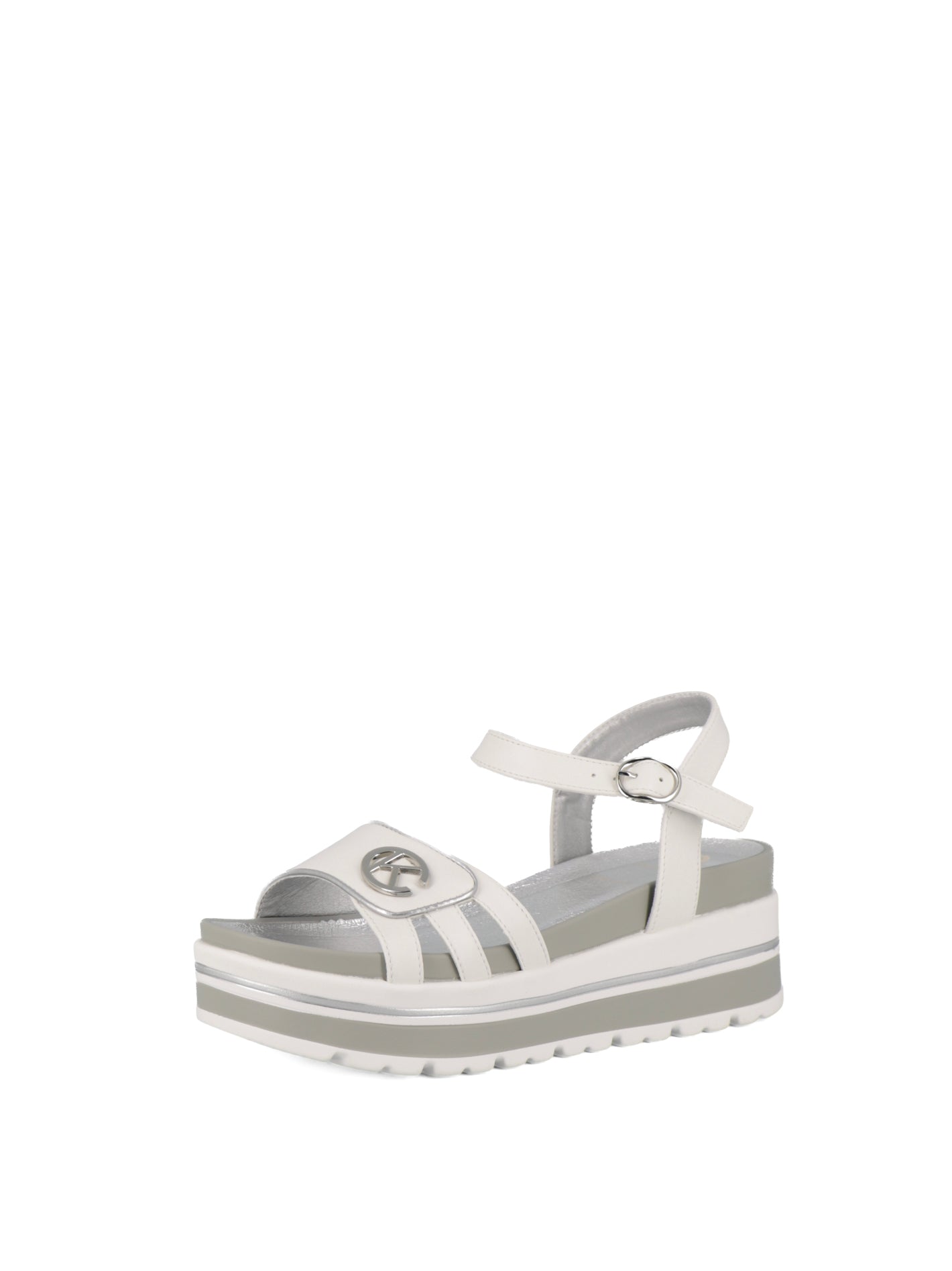 Sandali con cinturino donna CARLA KOTE X34-92K bianco argento