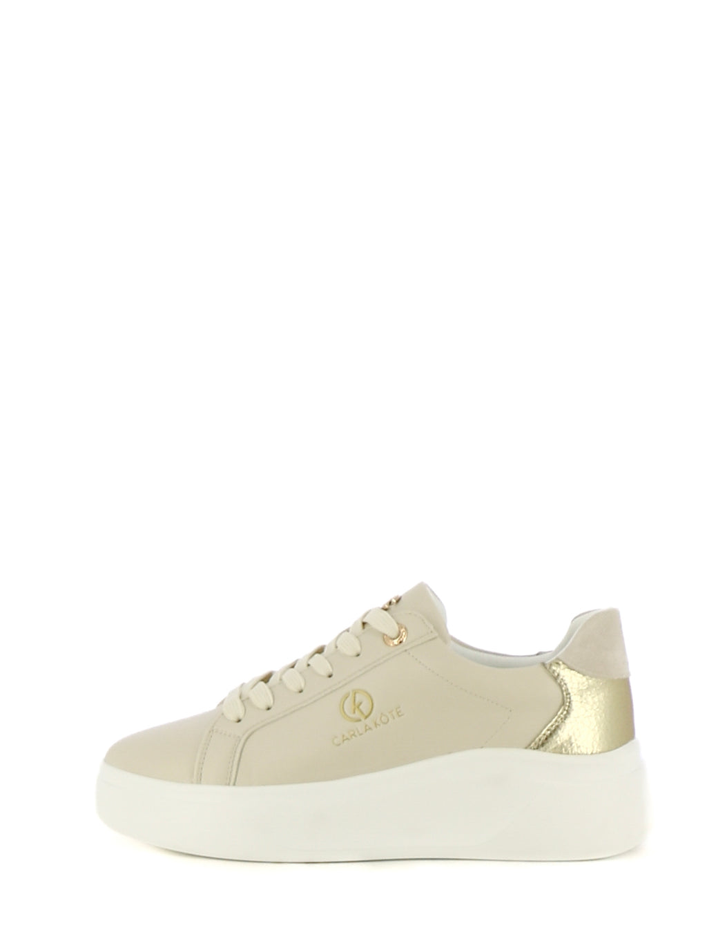 Sneakers stringate donna CARLA KOTE X34-9K beige chiaro